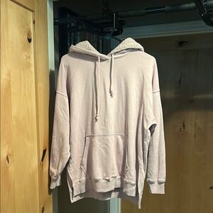 American Eagle Outfitters Light Pink Sweater Soft Cotton Long Sleeves